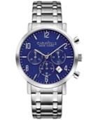 Caravelle New York By Bulova Men's Chronograph Stainless Steel Bracelet Watch 40mm 43b139