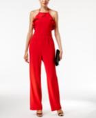 Eci Ruffled Wide-leg Jumpsuit
