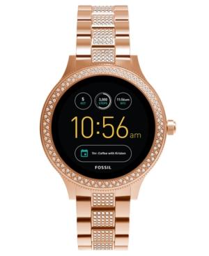Fossil Q Women's Venture Gen 3 Rose Gold-tone Stainless Steel Touchscreen Smart Watch 42mm