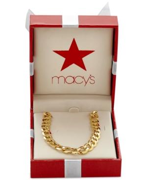 Curb Link Chain Necklace In 10k Gold