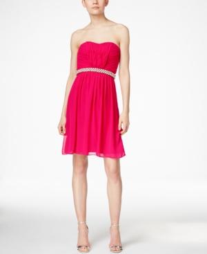Calvin Klein Strapless Embellished Dress