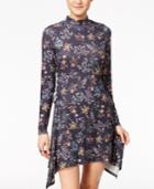 American Rag Juniors' Printed Handkerchief-hem Dress