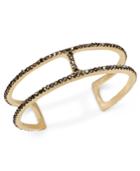 Inc International Concepts Gold-tone Hematite Pave Open Cuff Bracelet, Only At Macy's
