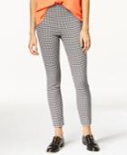 Maison Jules Gingham Skinny Ankle Pants, Only At Macy's