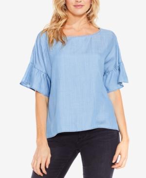 Vince Camuto Ruffle-sleeve Relaxed Top