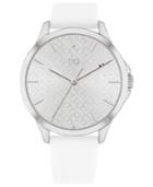 Tommy Hilfiger Women's White Silicone Strap Watch 38mm, Created For Macy's