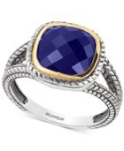 Effy Lapis Lazuli Ring (2-3/4 Ct. T.w.) In Sterling Silver & 18k Gold