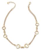 Charter Club Gold-tone Horsebit Station Necklace, 18 + 2 Extender, Created For Macy's