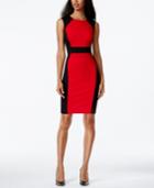 Calvin Klein Colorblocked Sleeveless Sheath Dress