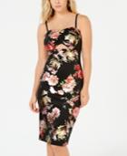 Material Girl Juniors' Floral-print Bodycon Dress, Created For Macy's