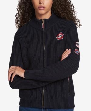 Tommy Hilfiger Ski Patch Zip-up Sweater, Created For Macy's