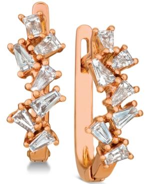 Le Vian Baguette Frenzy Diamond Hoop Earrings (5/8 Ct. T.w.) In 14k Rose Gold