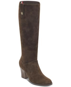 Tommy Hilfiger Women's Rosario Block Heel Boots Women's Shoes