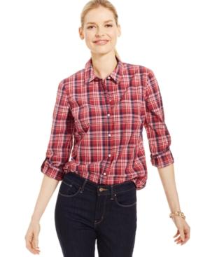 Charter Club Button-down Shirt, Plaid