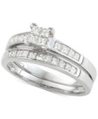 Diamond Princess Bridal Set (3/4 Ct. T.w.) In 14k White Gold