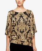 Alex Evenings Printed Tiered Top
