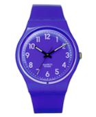 Swatch Watch, Unisex Swiss Callicarpa Purple Polyurethane Strap 34mm Gv121