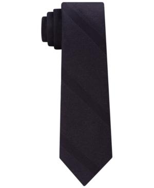 Calvin Klein Men's Tonal Stripe Skinny Tie