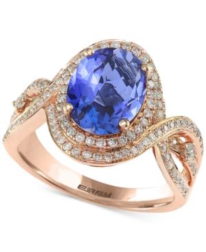 Effy Final Call Tanzanite (2-5/8 Ct. T.w.) And Diamond (1/2 Ct. T.w.) Ring In 14k Rose Gold