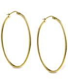 Giani Bernini Oval Hoop Earrings In 18k Gold-plated Sterling Silver, Created For Macy's