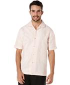 Cubavera Short-sleeve Slub Placed Shirt