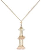I.n.c. Gold-tone Bead & Tassel Pendant Necklace, 16 + 3 Extender, Created For Macy's