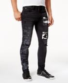 Guess Men's Slim-fit Black Graffiti Jeans