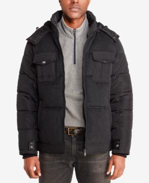 Sean John Men's Quilted Mixed Media Jacket