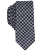 Bar Iii Men's Floral Plaid Skinny Tie, Created For Macy's