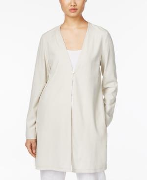 Eileen Fisher Silk Noil Topper Jacket