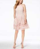 Vince Camuto Laser-cut Fit & Flare Dress