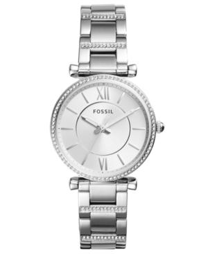 Fossil Women's Carlie Stainless Steel Bracelet Watch 35mm