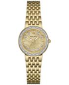 Bulova Women's Maiden Lane Diamond Accent Gold-tone Stainless Steel Bracelet Watch 26mm 98r212