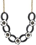 Kate Spade New York Gold-tone Crystal Accent Flower Statement Necklace