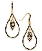 Inc International Concepts Gold-tone Stone Studded Orbital Teardrop Drop Earrings, Created For Macy's