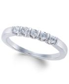 Diamond Five-stone Band (1/4 Ct. T.w.) In 14k White Gold