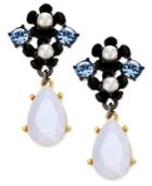 Kate Spade New York Pretty Petals Imitation Pearl Flower Drop Earrings