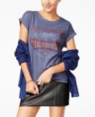 Ntd Juniors' Cuffed-sleeve Los Angeles Graphic T-shirt