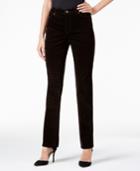 Charter Club Lexington Houndstooth Corduroy Straight-leg Pants, Only At Macy's