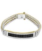 Effy Men's Sapphire Bracelet (4-1/5 Ct. T.w.) In Sterling Silver And 18k Gold-plate