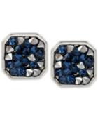 Kenneth Cole Blue Square Stud Earrings