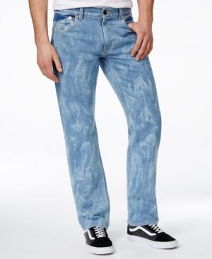 Lrg Men's Rc True Tapered-fit Liquid Indigo Wash Jeans