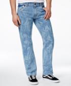 Lrg Men's Rc True Tapered-fit Liquid Indigo Wash Jeans
