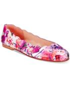 French Sole Fs/ny Jigsaw Scalloped Ballet Flats Women's Shoes