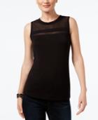 Inc International Concepts Illusion Sleeveless Top, Only At Macy's