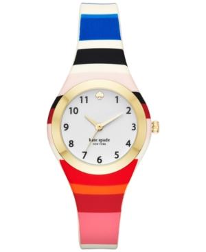Kate Spade New York Women's Rumsey Multicolor Silicone Strap Watch 30mm Ksw1305