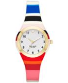 Kate Spade New York Women's Rumsey Multicolor Silicone Strap Watch 30mm Ksw1305