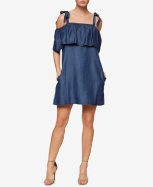 Sanctuary Sigrid Tie-shoulder Denim Dress