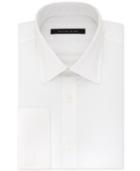 Sean John Men's Fitted Tailored-cut White Check Dress Shirt