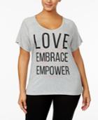 Ideology Plus Size Cotton T-shirt, Created For Macy's